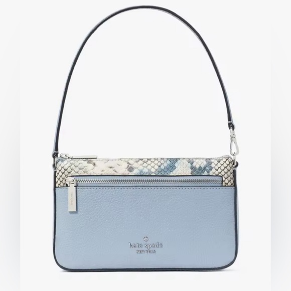 kate spade Handbags - NWT Kate Spade Leila Snake Embossed Convertible Wristlet
